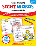 Now I Know My Sight Words Learning Mats, Grades K-2