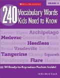 240 Vocabulary Words Kids Need to Know: Grade 5: 24 Ready-To-Reproduce Packets Inside!