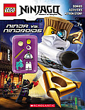 LEGO Ninjago Ninja vs Nindroid Activity Book with minifigure