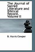 The Journal of Sacred Literature and Biblical Record, Volume II