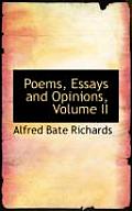 Poems, Essays and Opinions, Volume II