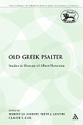 The Old Greek Psalter