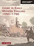 Crime in Early Modern England 1550 1750