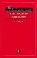 A Dictionary of Inequalities