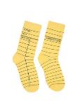 Library Card (Yellow) Socks - Large