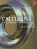 Calculus Of A Single Variable 8th Edition