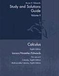 Calculus Study & Solutions Guide Volume II Chapters 11 15