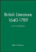 Brit Lit 1640-1789 Crit Rdr P
