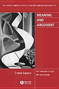 Meaning & Argument An Introduction To Logic Thr