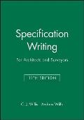 Specification Writing: For Architects and Surveyors