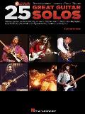 25 Great Guitar Solos Transcriptions Lessons Bios Photos