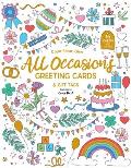 Color-Your-Own All Occasions Greeting Cards: 16 Cards and 30 Gift Tags