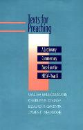 Texts For Preaching A Lectionary Comment