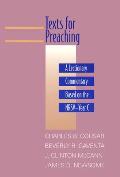 Texts For Preaching Year C A Lectionary Commentary Based on the NRSV