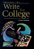Write For College A Student Handbook