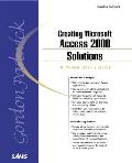 Creating Access 2000 Solutions