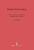 States of Belonging: German-American Intellectuals and the First World War