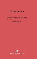 Barbarolexis: Medieval Writing and Sexuality