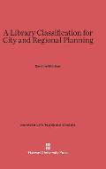 A Library Classification for City and Regional Planning