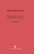 Remembrances: The Experience of Past in Classical Chinese Literature
