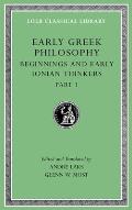 Early Greek Philosophy Volume II Beginnings & Early Ionian Thinkers part 1