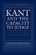 Kant & The Capacity To Judge