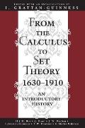 From The Calculus To Set Theory 1630 191