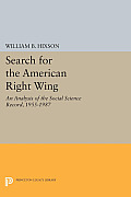 Search for the American Right Wing: An Analysis of the Social Science Record, 1955-1987