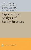 Aspects of the Analysis of Family Structure