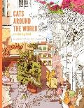 Cats Around the World: A Coloring Book