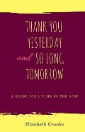 Thank You Yesterday and So Long Tomorrow: A Guide for Living in the Now