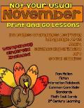 Not Your Usual November Print and Go Lessons