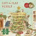 Cat Family Christmas Lift-The-Flap Puzzle: Count Down to Christmas: 12 Flaps: 76 Pieces