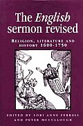 English Sermon Revised Religion Literature & History 1600 1750