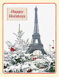 Parisian Winter Boxed Draw Holiday Notecards
