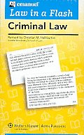 Law in a Flash: Criminal Law (Law in a Flash Cards)