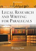 Legal Research and Writing for Paralegals [With Free Web Access]