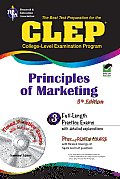 CLEP Principles of Marketing With CD ROM Rea The Best Test Prep for the CLEP
