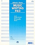 12 Stave Music Writing Pad Loose Pages 3 Hole Punched For Ring Binders