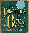 Dangerous Book for Boys Kit Nature Fun With Dangerous Book for Boys Badge Storage Tin Can & Booklet & Magnifying Glass