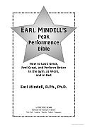 Earl Mindells Peak Performance Bible How