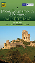 Walker's Map Poole, Bournemouth & Purbeck