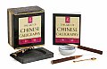 Art of Chinese Calligraphy With Ink Pot Stone Spoon & Parchment Paper With Brushes