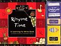 Rhyme Time With 6 Pieces Colored Chalk & Cleaning ClothWith Chalkboard Eraser