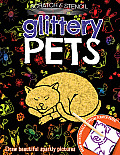 Scratch & Stencil: Glittery Pets [With Stencils and Black Scratch Paper]