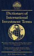 Dictionary Of International Investment Terms