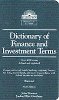 Dictionary Of Finance & Investment Terms 6th Edition