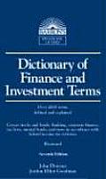 Dictionary Of Finance & Investment Terms 7th Edition