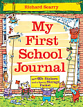 Richard Scarrys My First School Journal With 60+ Stickers & a Special Storage Pocket
