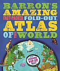 Totally Amazing Fact Packed Fold Out Globetrotting Atlas of the World With Awesome Pop Up Map